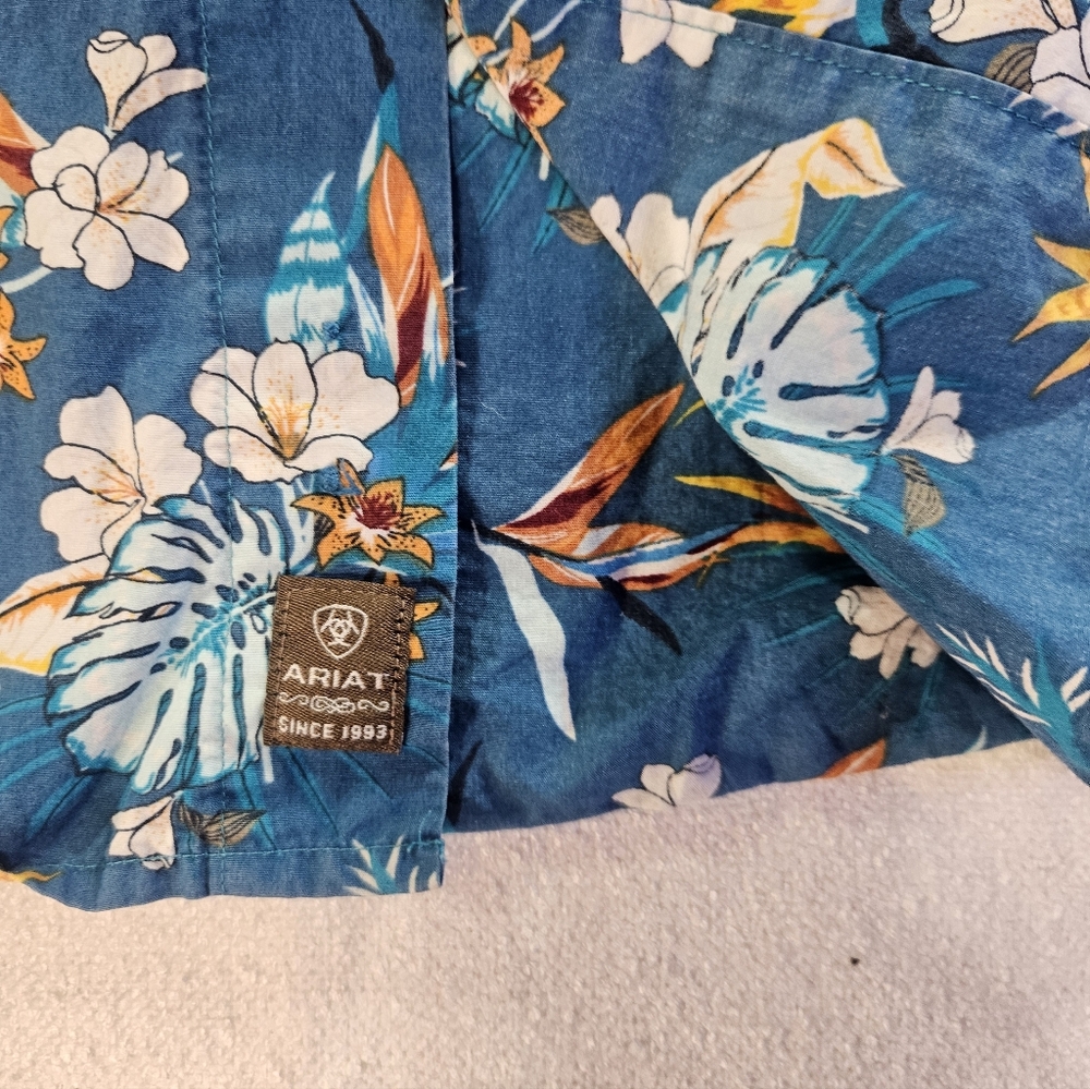 Ariat Tropical Button Up Shirt XXL - Picture 6 of 10